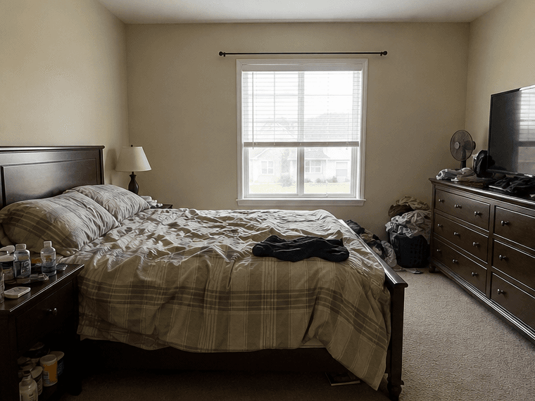 Bedroom before redesign