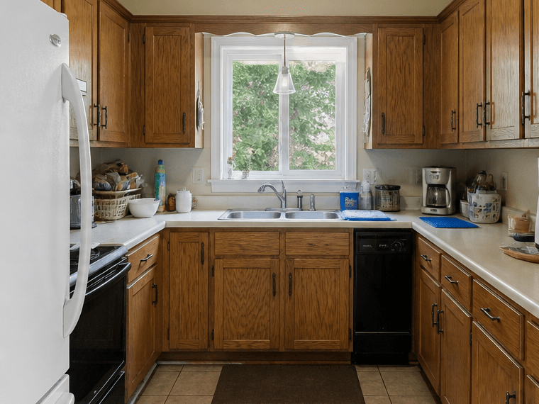 Kitchen before redesign